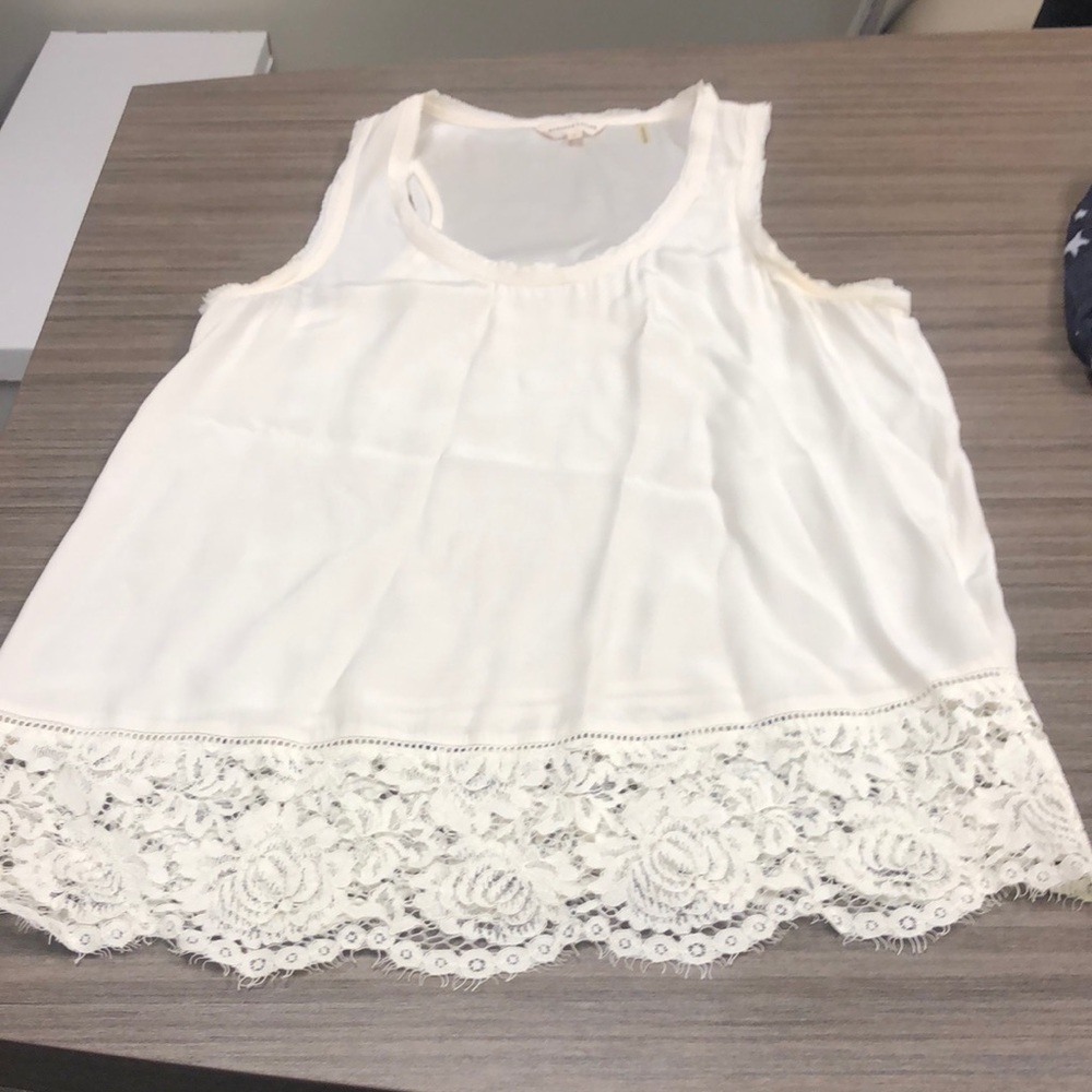 Cream silk blouse
